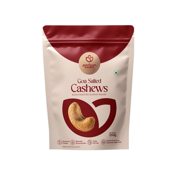 Goan Salted Cashews W240 grade