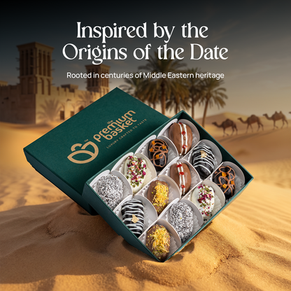 Stuffed Dates Gift Box - 12 Premium Medjool Dates