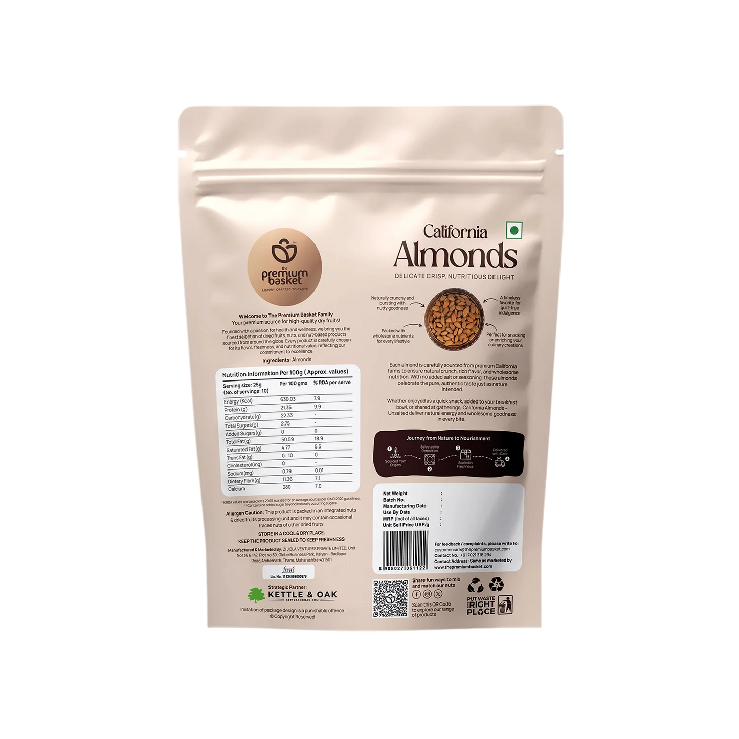 California Almonds – Premium Gold