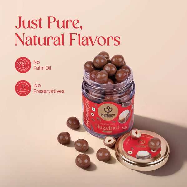 The Premium Basket Milk Chocolate Hazelnut Hover