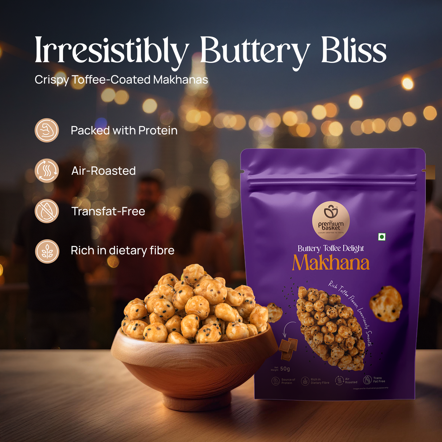 Buttery Toffee Delight Makhana