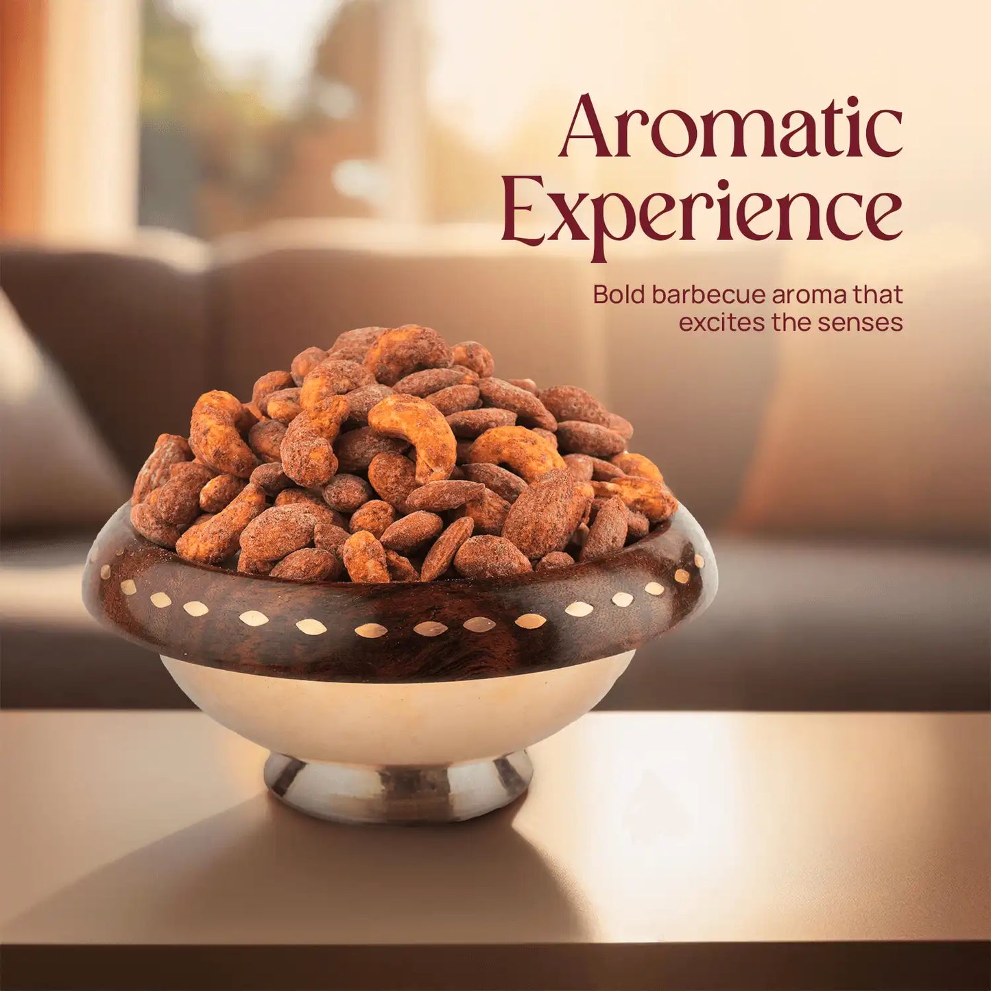 The Premium Basket Smoky Hickory Barbecue Almonds & Cashew