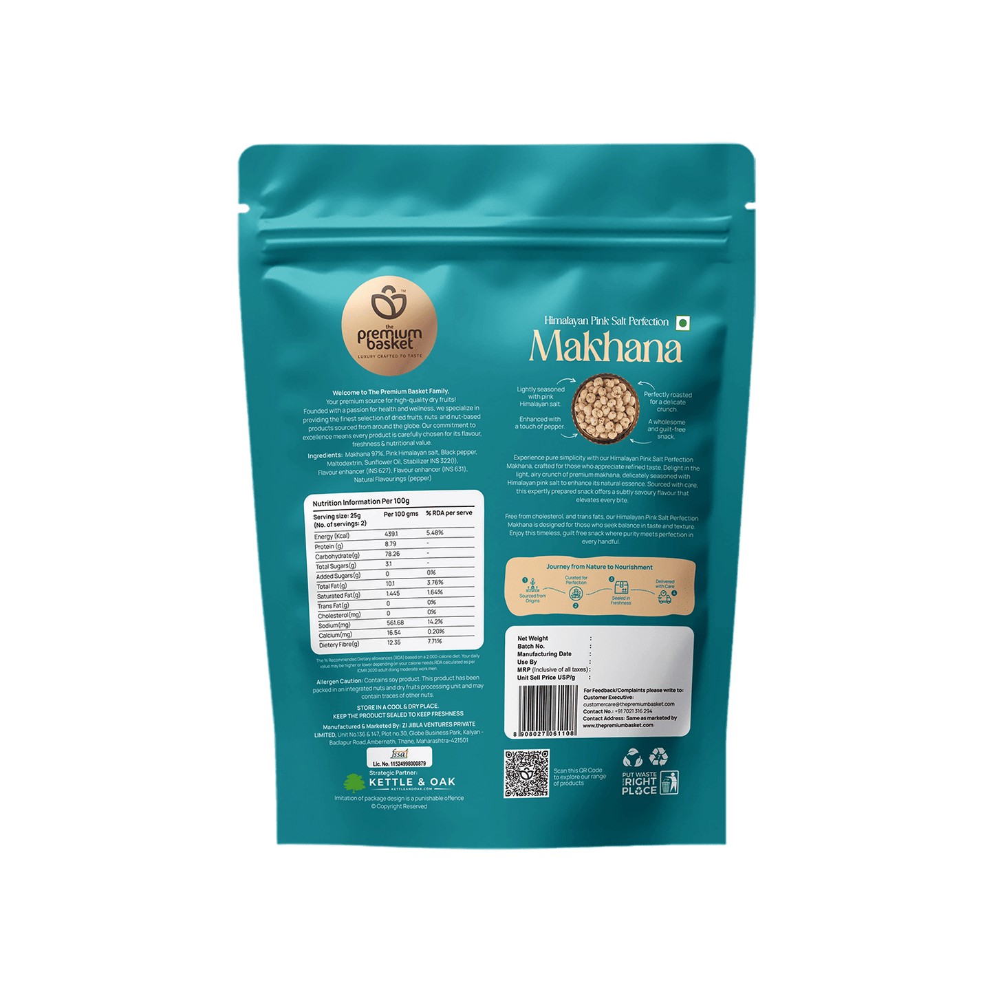 The Premium Basket Himalayan Pink Salt Perfection Makhana