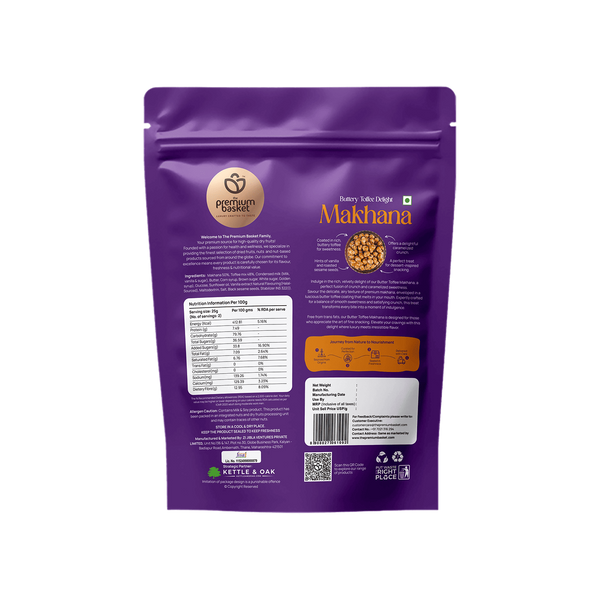 The Premium Basket Buttery Toffee Delight Makhana