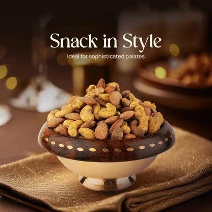 Spiced Pondi Pepper Almonds & Cashew