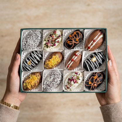 Stuffed Dates Gift Box - 12 Premium Medjool Dates