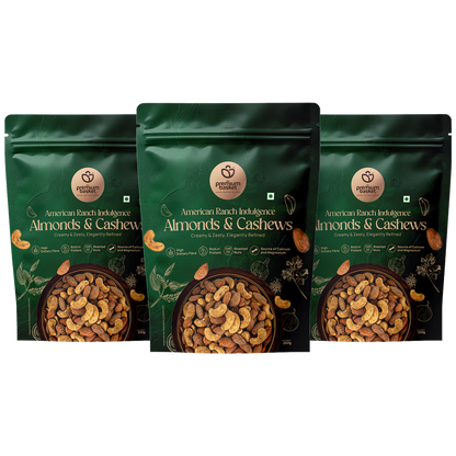 American Ranch Indulgence almonds & cashews snack pouches (3-pack)
