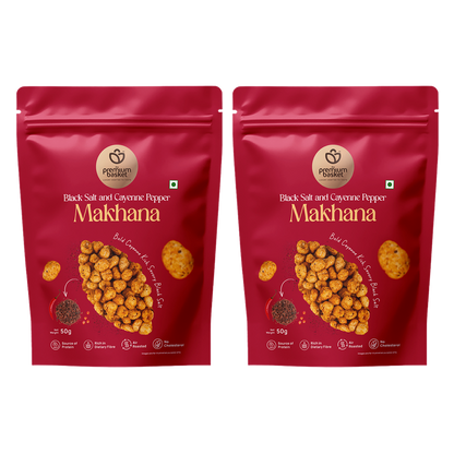 Black Salt and Cayenne Pepper Makhana