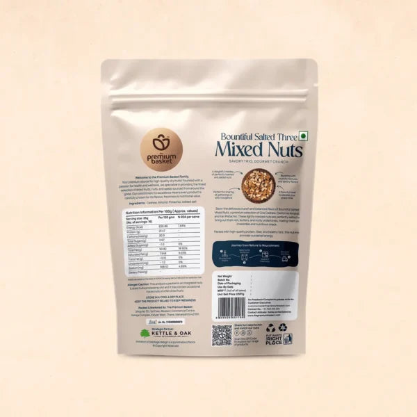 Bountiful Salted Three Mixed Nuts