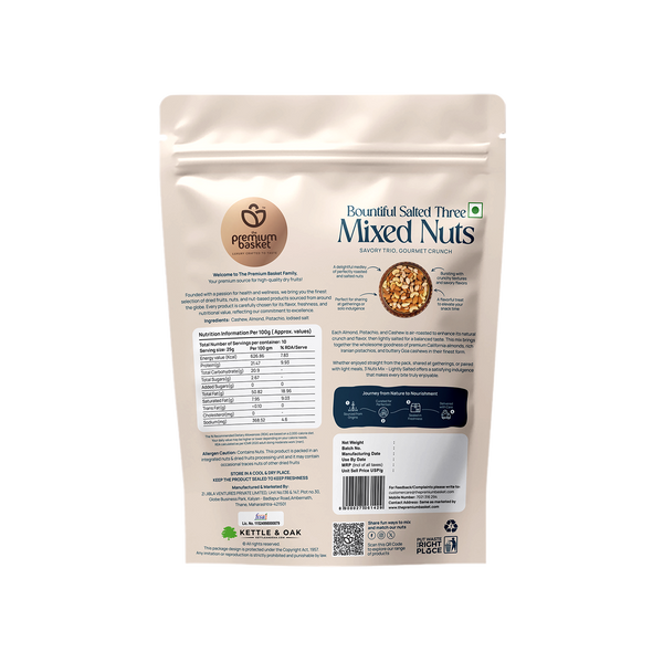 Bountiful Salted Three Mixed Nuts Hover
