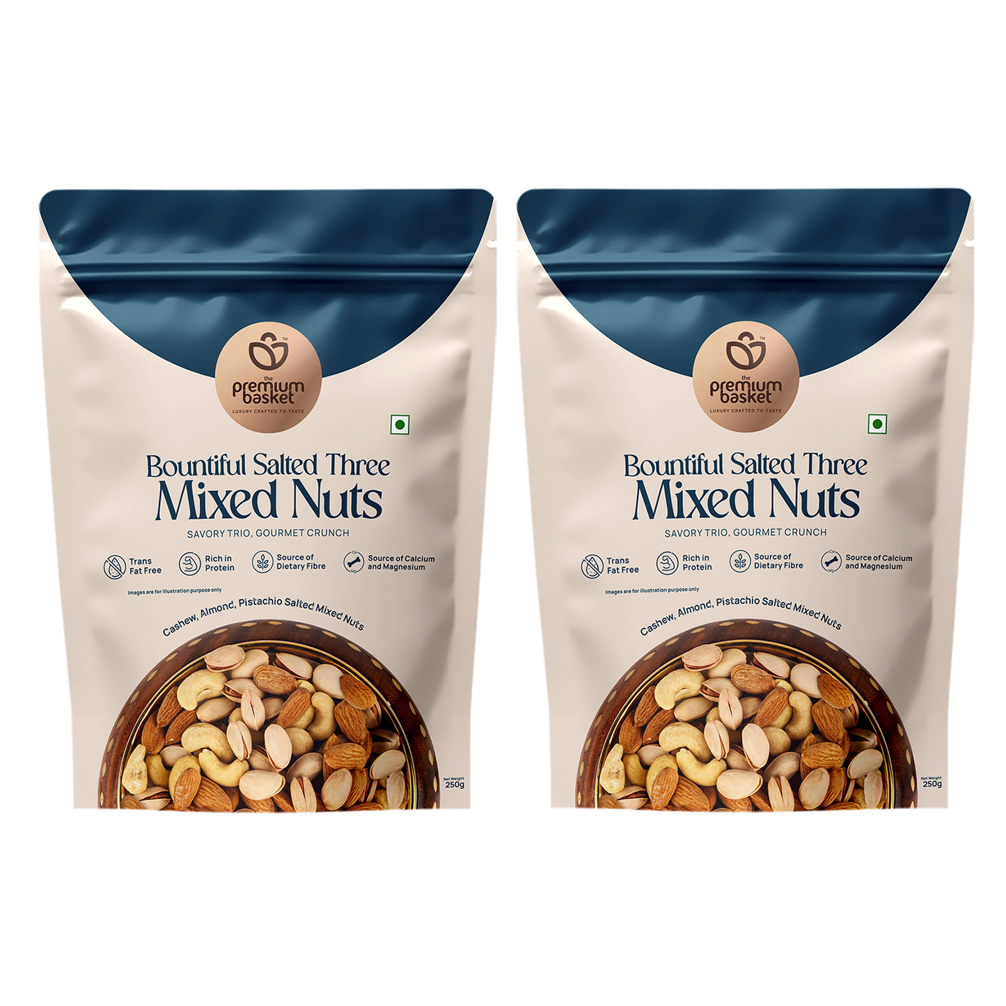 Bountiful Salted Three Mixed Nuts