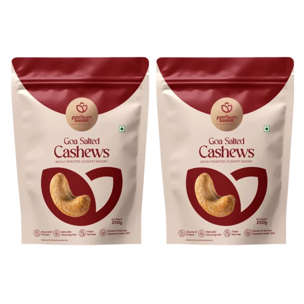 The Premium Basket Goan Salted Cashews W240 grade