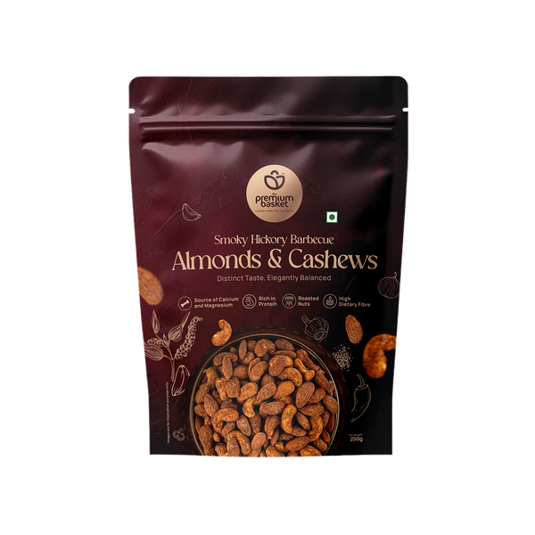 The Premium Basket Smoky Hickory Barbecue Almonds & Cashew