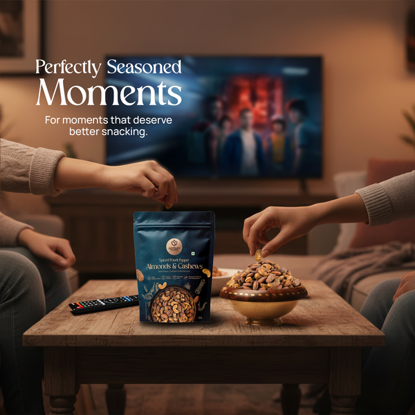 Spiced Pondi Pepper Almonds & Cashew