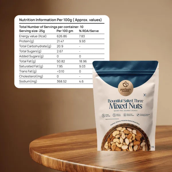 Bountiful Salted Three Mixed Nuts