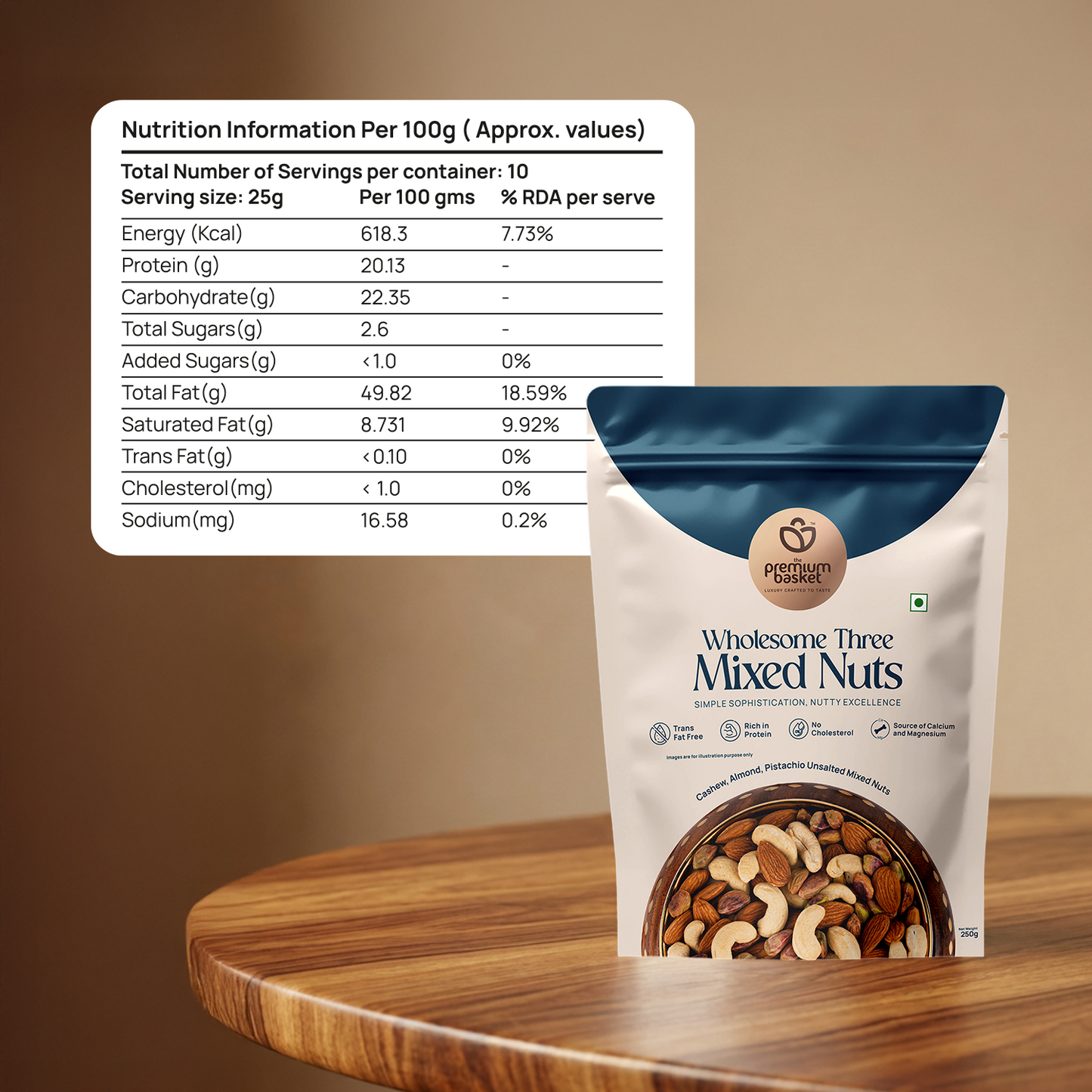 Wholesome Three Mixed Nuts