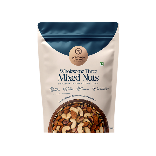 The Premium Basket Wholesome Three Mixed Nuts